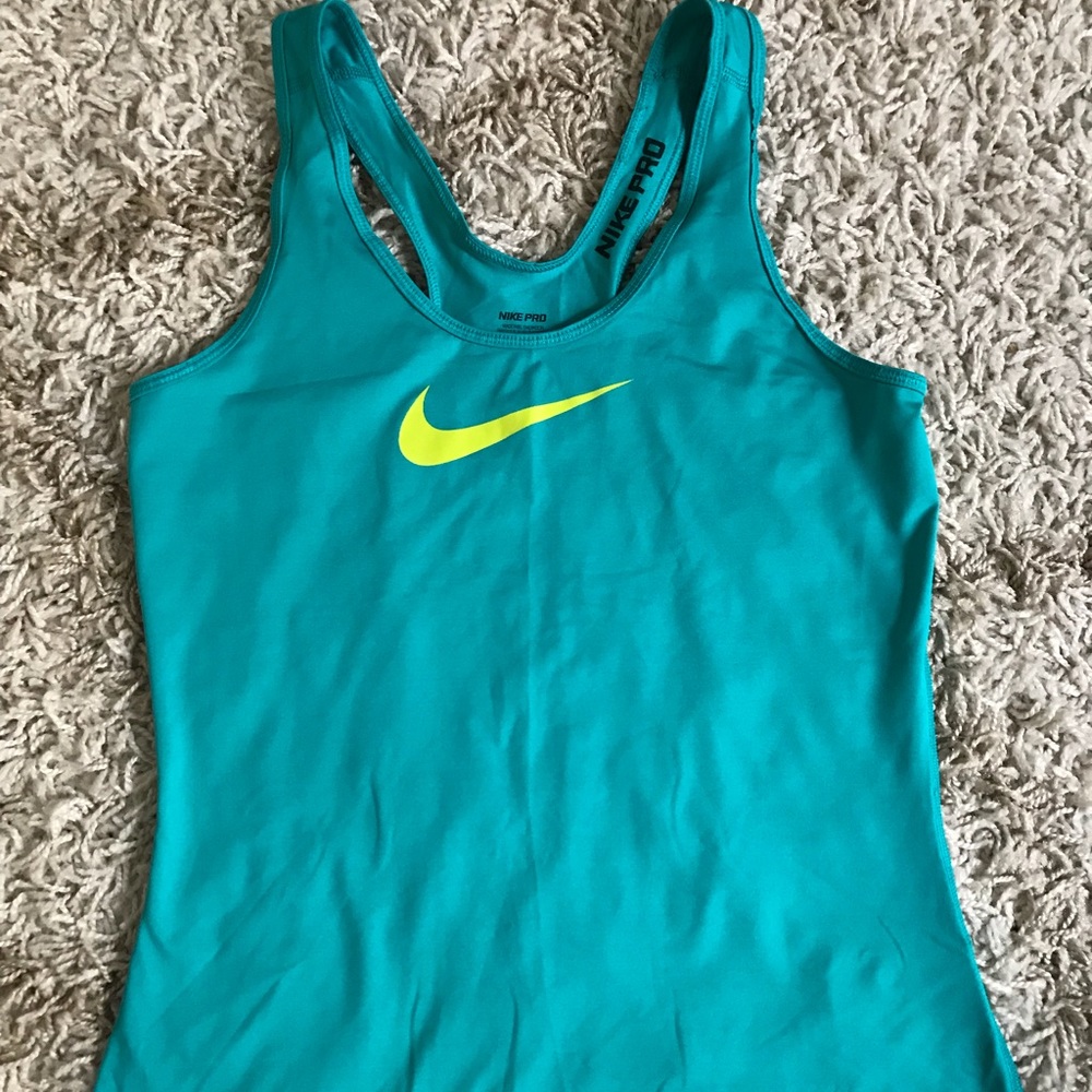 Blue razorback dry fit tank
